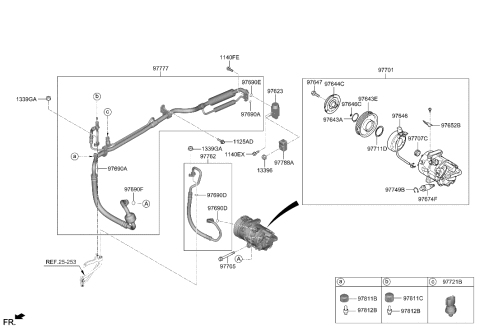 2022 Hyundai Tucson Tube-Suction & Liquid Diagram for 97777-CW000