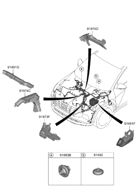 2022 Hyundai Tucson US Alabama made Control Wiring Diagram
