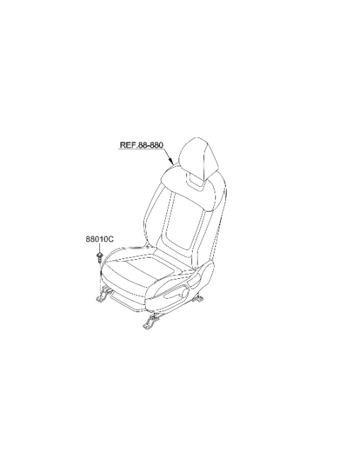 2022 Hyundai Tucson US Alabama made Hardware-Seat Diagram