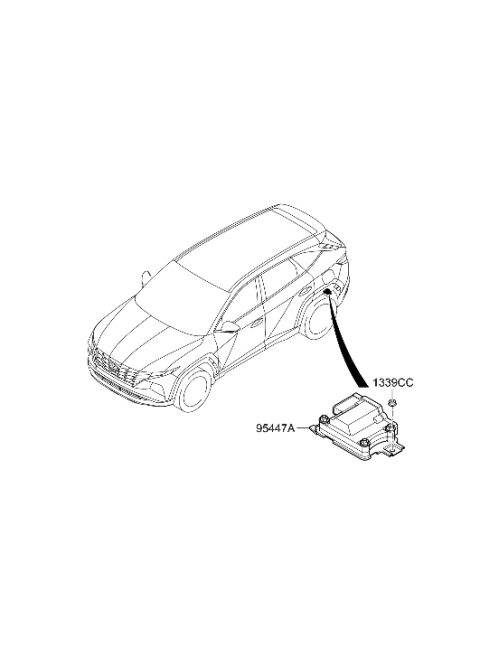 2022 Hyundai Tucson US Alabama made Transmission Control Unit Diagram