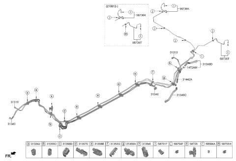 2022 Hyundai Tucson Fuel Line Diagram