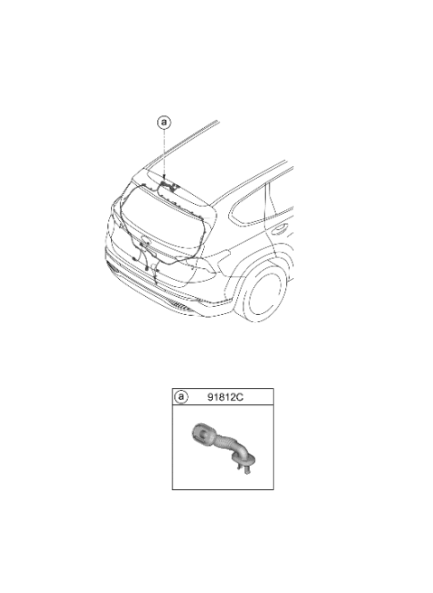 2023 Hyundai Santa Fe Hybrid Korean made Door Wiring Diagram 2