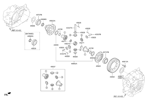 2022 Hyundai Santa Fe Hybrid Transaxle Gear - Auto Diagram 2