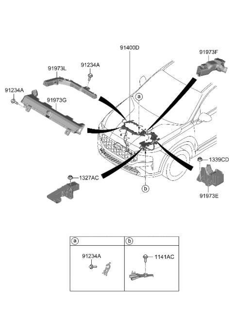 2023 Hyundai Santa Fe Hybrid Korean made Control Wiring Diagram