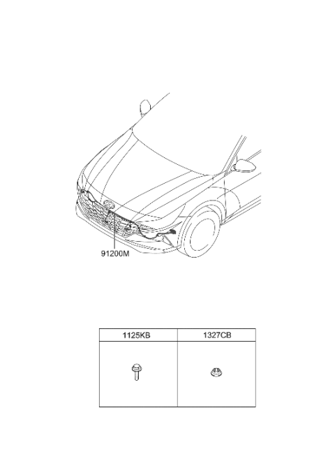 2021 Hyundai Elantra Wiring Assembly-Fem Diagram for 91840-AB010