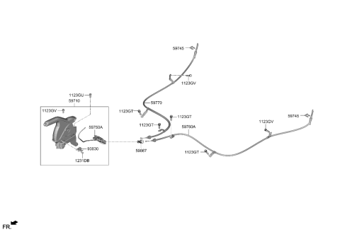 2022 Hyundai Elantra US Alabama made Parking Brake System Diagram