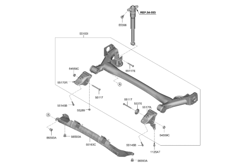2023 Hyundai Elantra Rear Suspension Control Arm Diagram