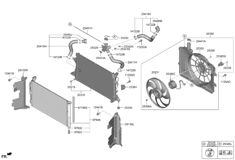 2021 Hyundai Elantra Cap-Radiator Reservoir Diagram for 25441-AB000