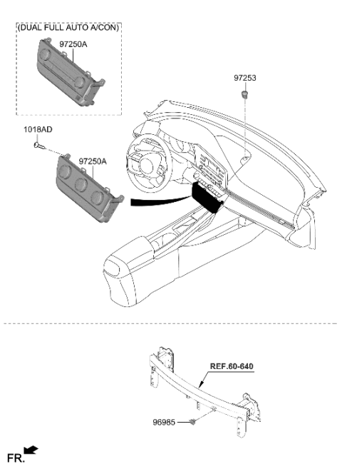 2023 Hyundai Elantra Heater System-Heater Control Diagram