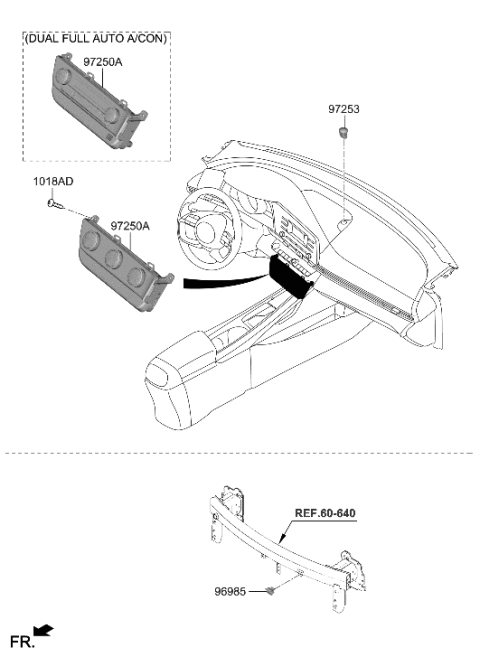2023 Hyundai Elantra US Alabama made Heater System-Heater Control Diagram