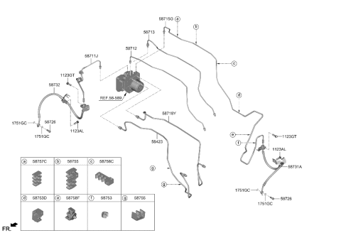 2023 Hyundai Elantra Brake Fluid Line Diagram 1