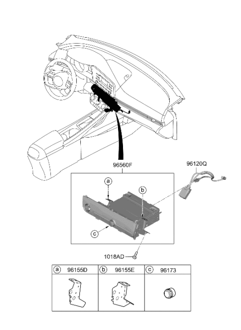 2021 Hyundai Elantra US Alabama made Information System Diagram