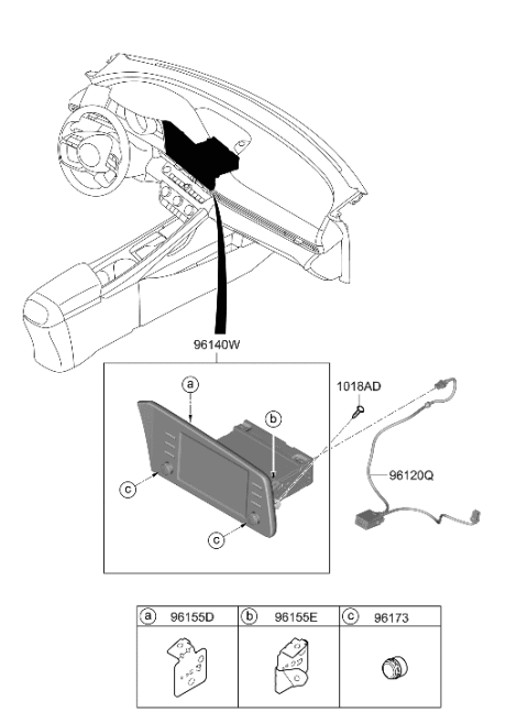 2023 Hyundai Elantra US Alabama made Audio Diagram