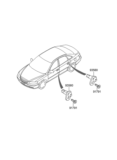 2006 Hyundai Azera Produced Before OCT.30.2006 Switch Diagram