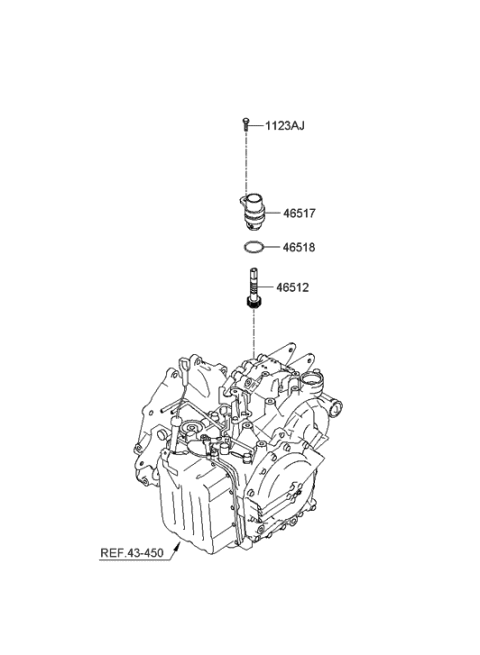 2005 Hyundai Azera Speedometer Driven Gear-Auto Diagram