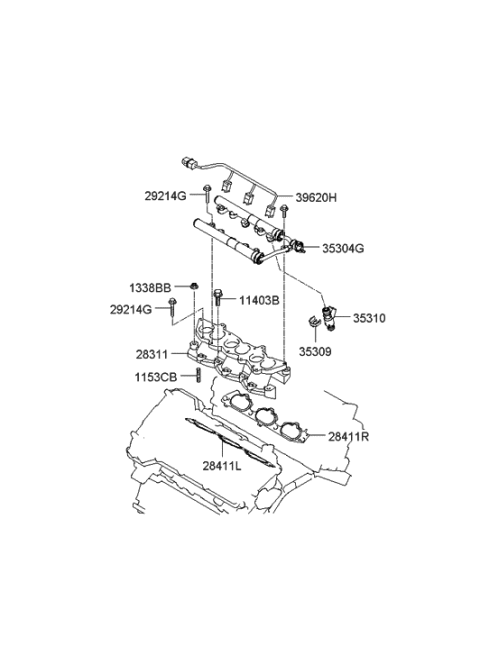 2005 Hyundai Azera Intake Manifold Diagram 2