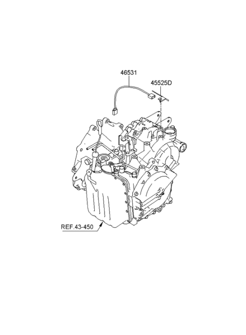 2006 Hyundai Azera Produced Before OCT.30.2006 Transmission Control Unit Diagram