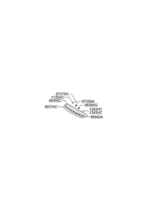 2006 Hyundai Azera Radiator Grille Diagram