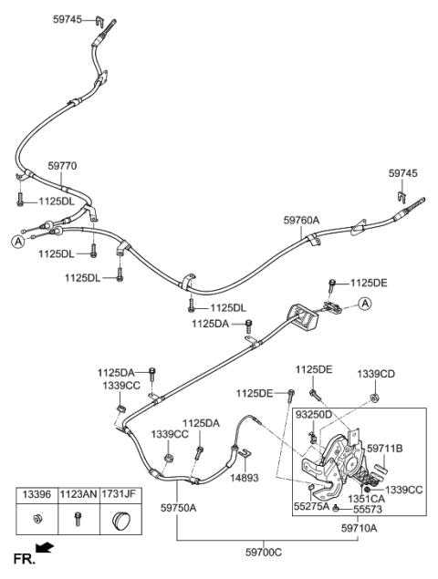 2020 Hyundai Tucson Parking Brake System Diagram 1