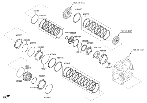 2021 Hyundai Tucson Transaxle Brake-Auto Diagram 1