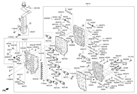 2020 Hyundai Tucson Transmission Valve Body Diagram 2