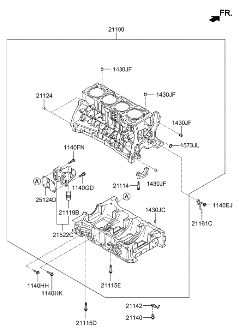 2019 Hyundai Tucson Cylinder Block Diagram 2