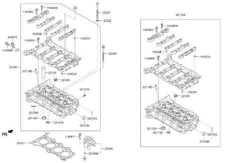 2019 Hyundai Tucson Cylinder Head Diagram 1