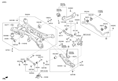 2020 Hyundai Tucson Rear Suspension Control Arm Diagram 2