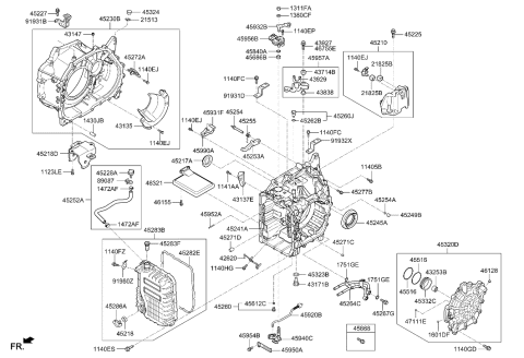 2020 Hyundai Tucson Auto Transmission Case Diagram 1