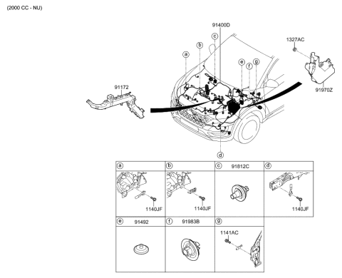 2021 Hyundai Tucson Control Wiring Diagram 1