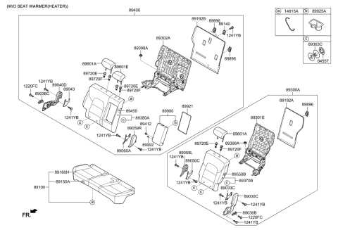 2019 Hyundai Tucson 2nd Seat Diagram 1