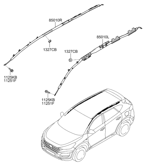 2019 Hyundai Tucson Air Bag System Diagram 2