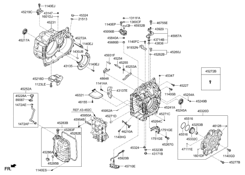 2019 Hyundai Tucson Auto Transmission Case Diagram 3