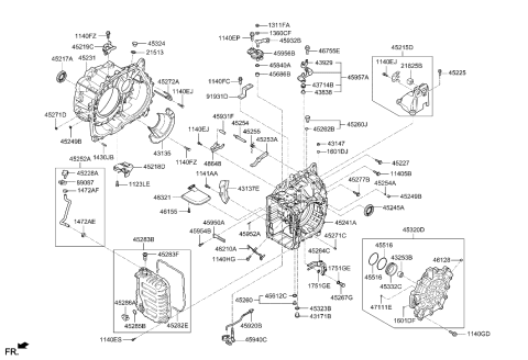 2021 Hyundai Tucson Auto Transmission Case Diagram 2