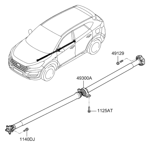 2021 Hyundai Tucson Propeller Shaft Diagram