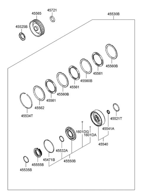 2005 Hyundai Accent New Body Style Transaxle Clutch - Auto Diagram 3