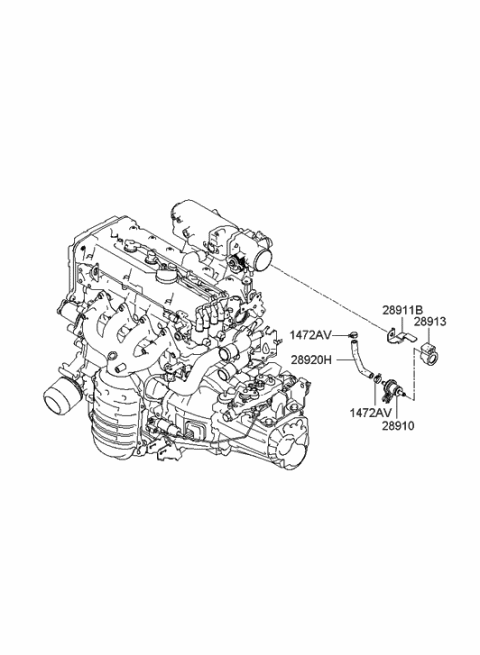 2005 Hyundai Accent New Body Style Vaporizer Control System Diagram