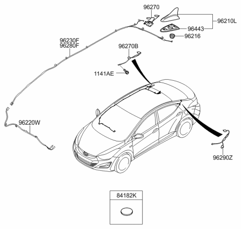 2014 Hyundai Elantra Antenna Diagram