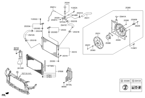 2014 Hyundai Elantra Air Guard, Left Diagram for 29136-3X100