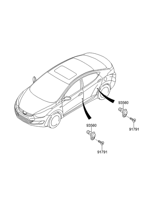 2015 Hyundai Elantra Switch Diagram 2