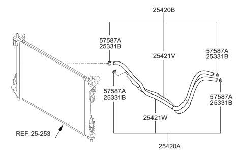 2013 Hyundai Accent Oil Cooling Diagram