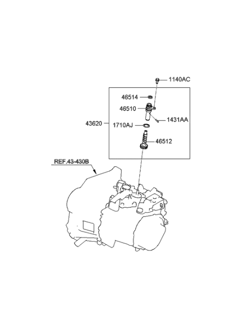 2012 Hyundai Accent Speedometer Driven Gear Diagram