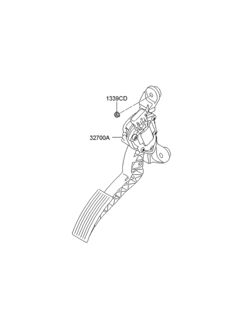 2011 Hyundai Accent New Body Style Accelerator Pedal Diagram