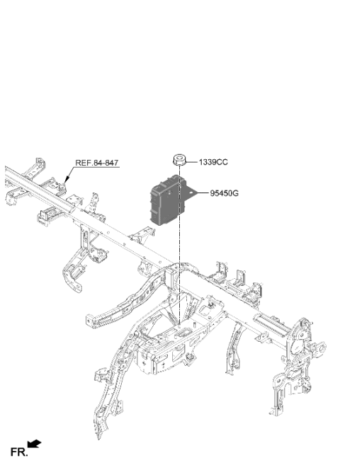 2023 Hyundai Genesis GV60 Steering Column & Shaft Diagram 2