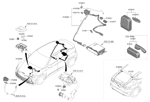 2008 Hyundai Azera EV FUSE 30A Diagram for 18790-00722