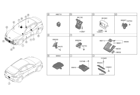 2023 Hyundai Genesis GV60 Relay & Module Diagram 1