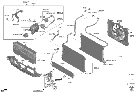 2023 Hyundai Genesis GV60 Cooling System Diagram 1