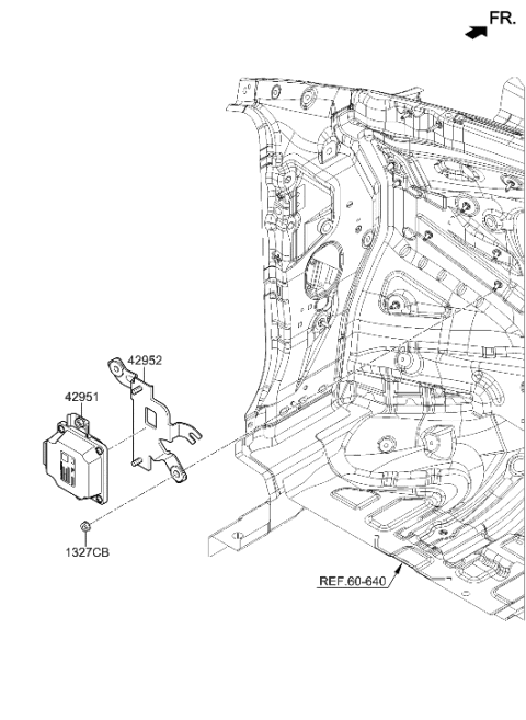 2023 Hyundai Genesis GV60 Traction Motor & Gdu Assy Diagram 3