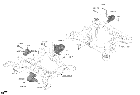 2023 Hyundai Genesis GV60 Mounting Diagram