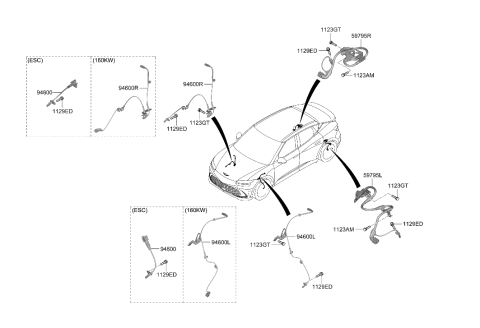 2023 Hyundai Genesis GV60 Hydraulic Module Diagram